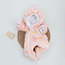 Комбинезон детский KinDerLitto «Ассорти. Облачка», рост 74-80 см, цвет розовый