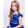 Dress "Jasmine", height 134 cm, blue color