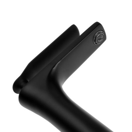 Sink mixer Zein Z3818, single -leaf, pour height 22 cm, black-2