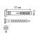 Dynel-Gvo "Rice tox" RGD, nylon, secret cuff, 6x37 mm, 100 pcs