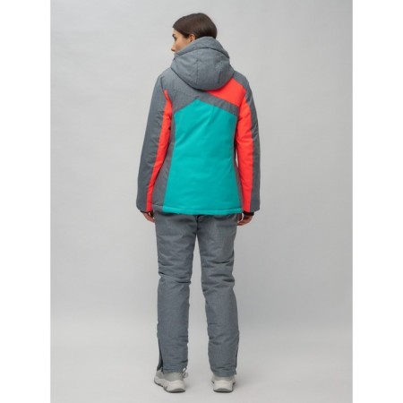 Ski suit female, size 44, green color-14