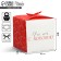 Gift folding box, packaging, “love”, 18 x 18 x 18 cm