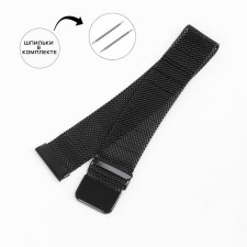 Solomon watch strap, 22 mm, metal, L-22 cm, black