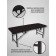 Cosmetological couch with a face for the face Massage Strong, size 190 × 70 × 73 cm, black color is black