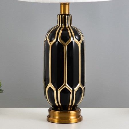 Armando table lamp E27 40W black and gold 28x28x55 cm Risalux-2