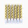 Candles for cake, gold, 6 pcs.