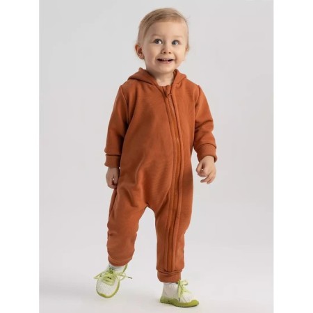 Children's jumpsuit with MOWBABY BALOO ears, height 74 cm, brown color-3