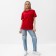 T -shirt female, red color, size 48