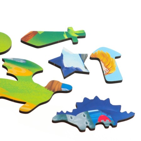 Figure puzzle "Dragon World", 20 x 28 cm-3
