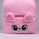 Baby backpack for the girl "Bear", plush, pink color