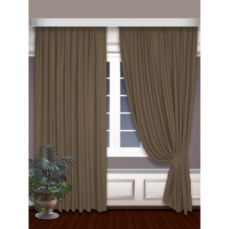 Software curtains, size 150x240 cm - 2 pcs, cappuccino color