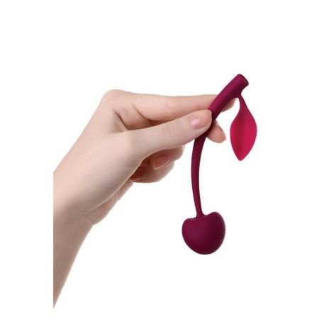 Jos Wild Cherry Vaginal Ball, Silicon, Cherry, 13 cm-2
