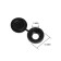 Decorative cap for screws, black, set 100 pcs
