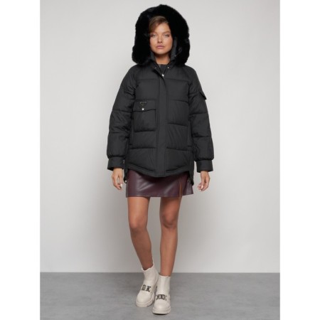 Winter jacket, size 44, black color-6