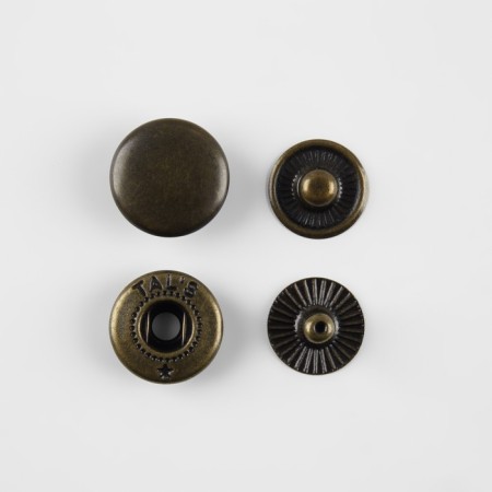 Installation button, alpha (S-shaped), d = 12.5 mm, antique color-2