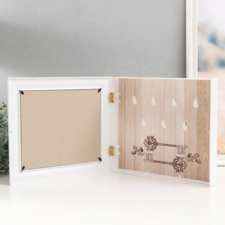Key closed "White Bouquet" 26.5x31.5 cm white-2