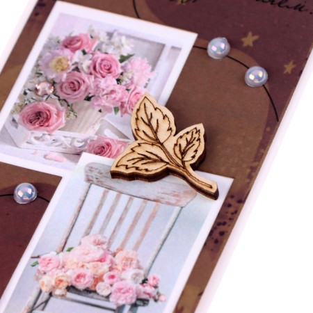 Money envelope "Congratulations!" beads, handmade, 16x8 cm-2