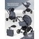 Stroller 3 in 1 Farfello Baby Shell BBS-004, Gray color