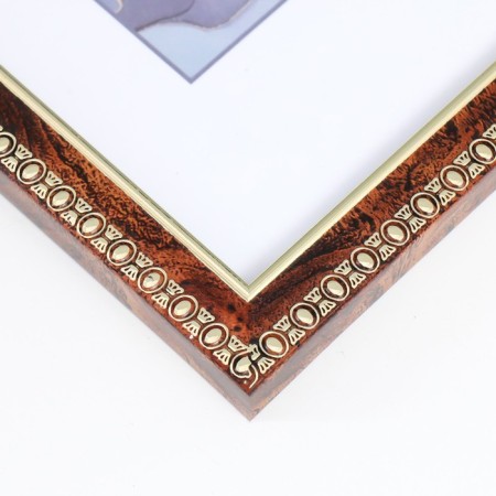 Photo frame Plastic "Kame" 21x30 cm, Karelian birch-1