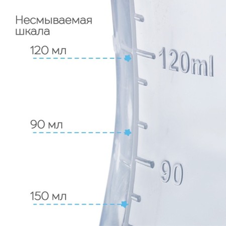 A bottle of feeding "beloved son", a classic throat, fitted, with handles, 150 ml., From 0 months., Blue color-2