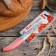 Kitchen knife with an anti -wound coating of the “flowers” ​​shares, blade 8 cm