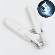 Smart animal clawers, with a file, LED flashlight and a claw container, on batteries