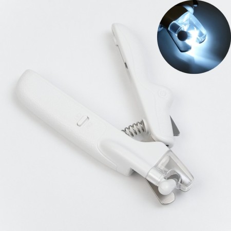 Smart animal clawers, with a file, LED flashlight and a claw container, on batteries