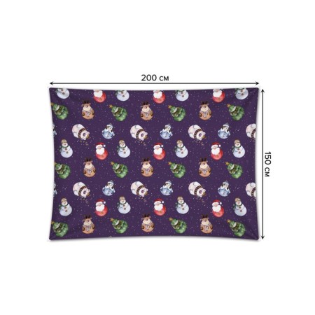 Decorative panel with photo printing "Toy on the Christmas tree", horizontal, size 150x200 cm-1