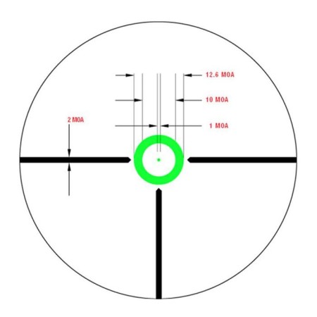 Optical sight Veber Wolf, 1-4x24 GB DND, corral-8