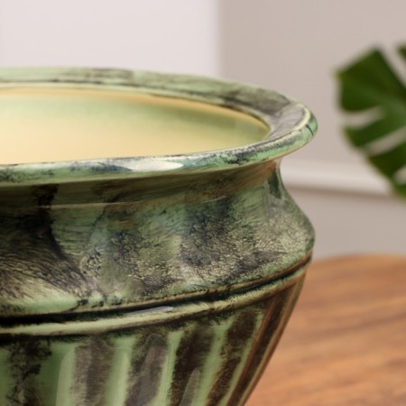 Set of pots 2 pcs. "Wave" green 7.6 l/2.2 l-3