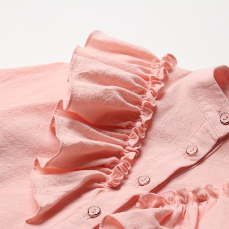 Blouse for the girl minku color is light pink, height 122 cm-9