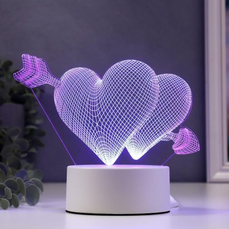 Heart lamp Led RGB from a network 9.5x18x15 cm Risalux