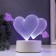 Heart lamp Led RGB from a network 9.5x18x15 cm Risalux