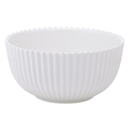A set of two white saladates from the Edge collection, 650 ml-2