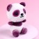 Set "Dream", soft toy in a mug, panda, color mix