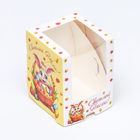 Easter box with the window "Easter rabbit" 12.5 x 9.5 x 9.5 cm-3