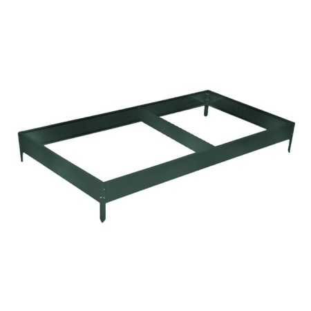 Glocked bed, 390 × 100 × 15 cm, color green moss, Greengo-7