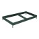 Glocked bed, 390 × 100 × 15 cm, color green moss, Greengo