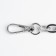 A chain for a bag, with carbines, 14 × 10 mm, 60 cm, silver color
