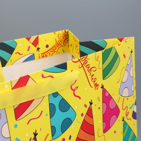 Gift laminated package, packaging, "Birthday", 40 x 49 x 15 cm-5