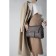 Bag-mixer on the valve, external pocket, long belt, brown color