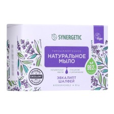 Натуральное туалетное мыло Synergetic "Эвкалипт и шалфей", 90 г