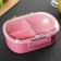 Lunch-Box Plastic "Practicality", 3 compartments, with removable cells, 18.5 × 14 × 7 cm, color mix