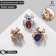 Brooch "Spider" mini (indivisible packing 12 pcs., Price per pc.), Mix color