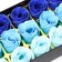 Soap roses, colored shades, set of 18 pcs.