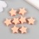 Busina silicone "Asterisk" peach d = 1.4 cm
