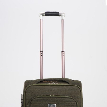 Small suitcase 20 "on lightning, code castle, with extension, khaki color-5