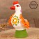 Dymkovo toy "Duck", 10 cm, mix
