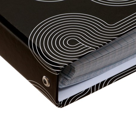 Notebook on rings A5 120 sheets in the Calligrata Graphics Cage, cover 7BC, OFSET block-4