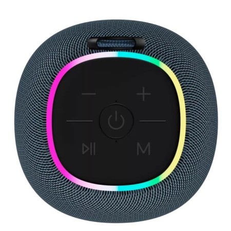 Portable acoustics Canyon BSP-8 gray 10 watts. BT 5.2, AUX, Micro-SD, USB, RGB backlight-2